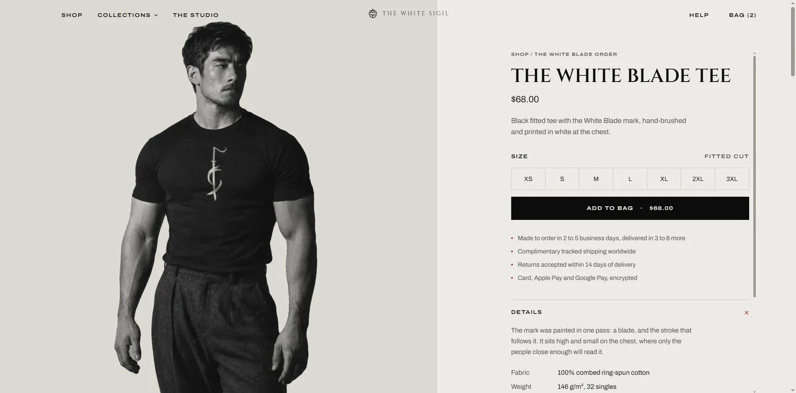 The White Sigil: The product page answers before the buyer asks