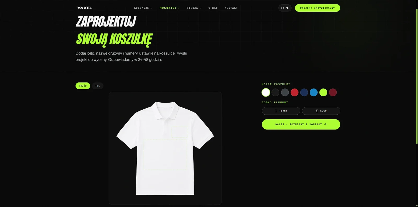 Vaxel: A configurator instead of emails with attachments